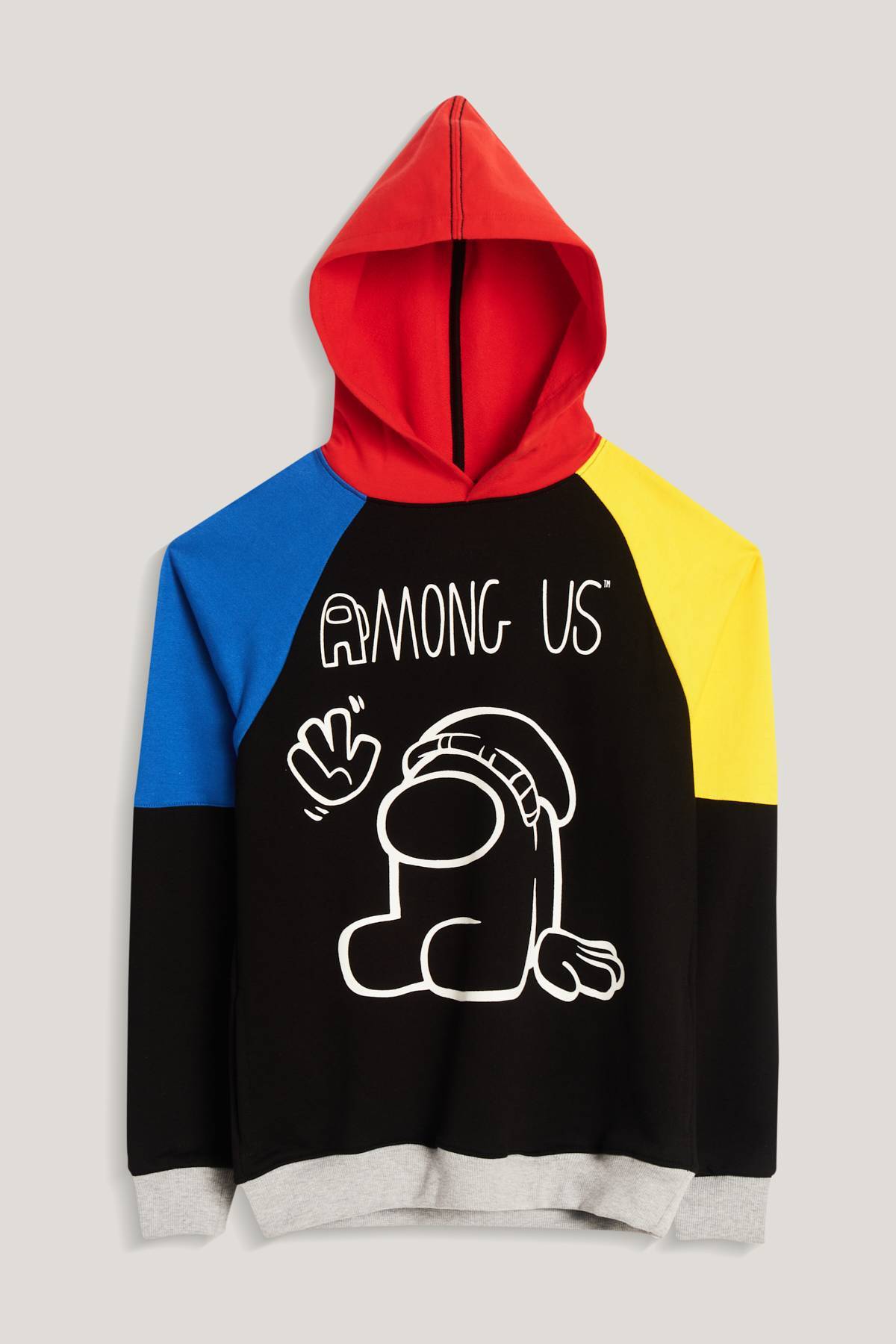 Sudadera Estampada con Cortes y Capucha Among Us