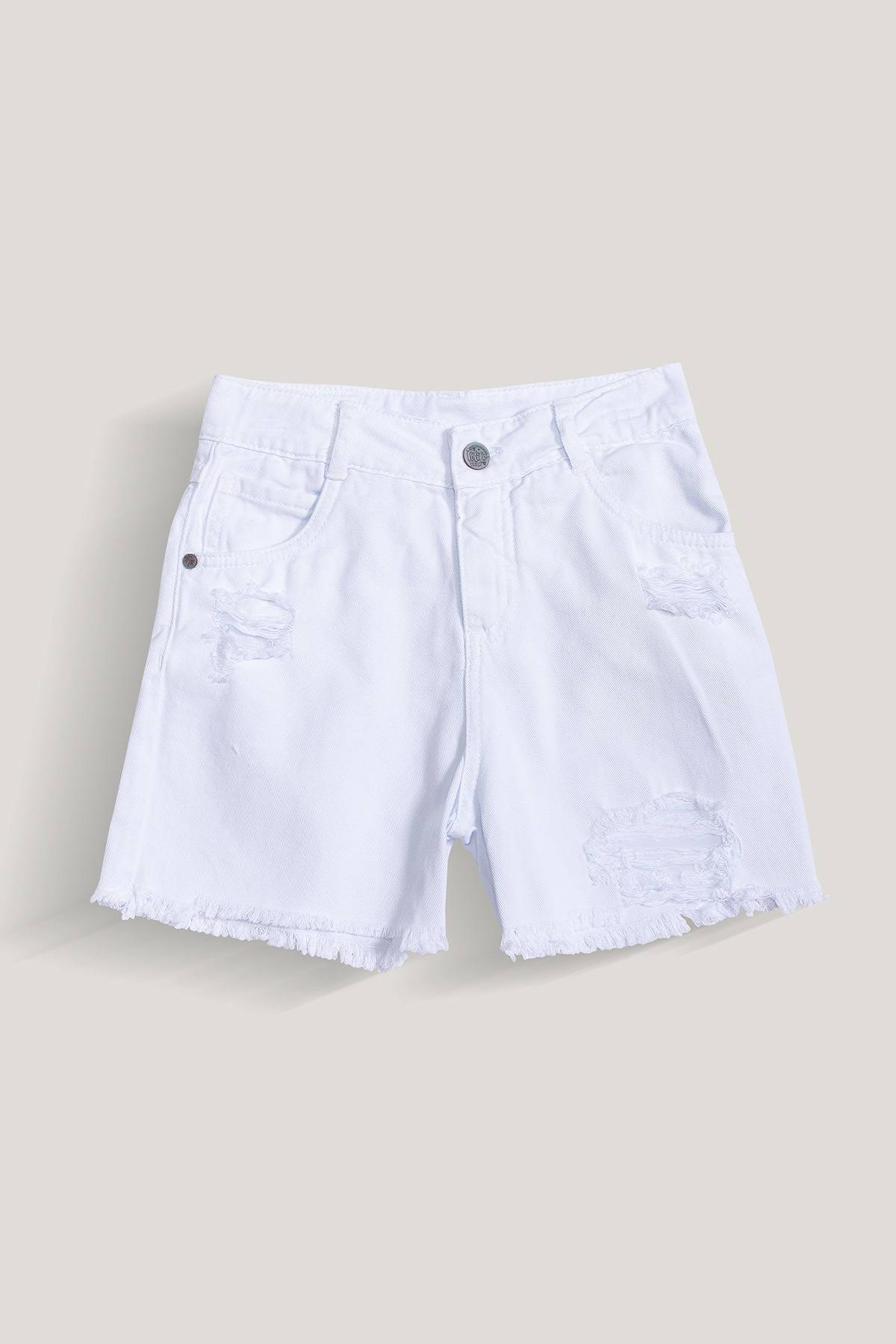 Short Denim con Rotos Polito