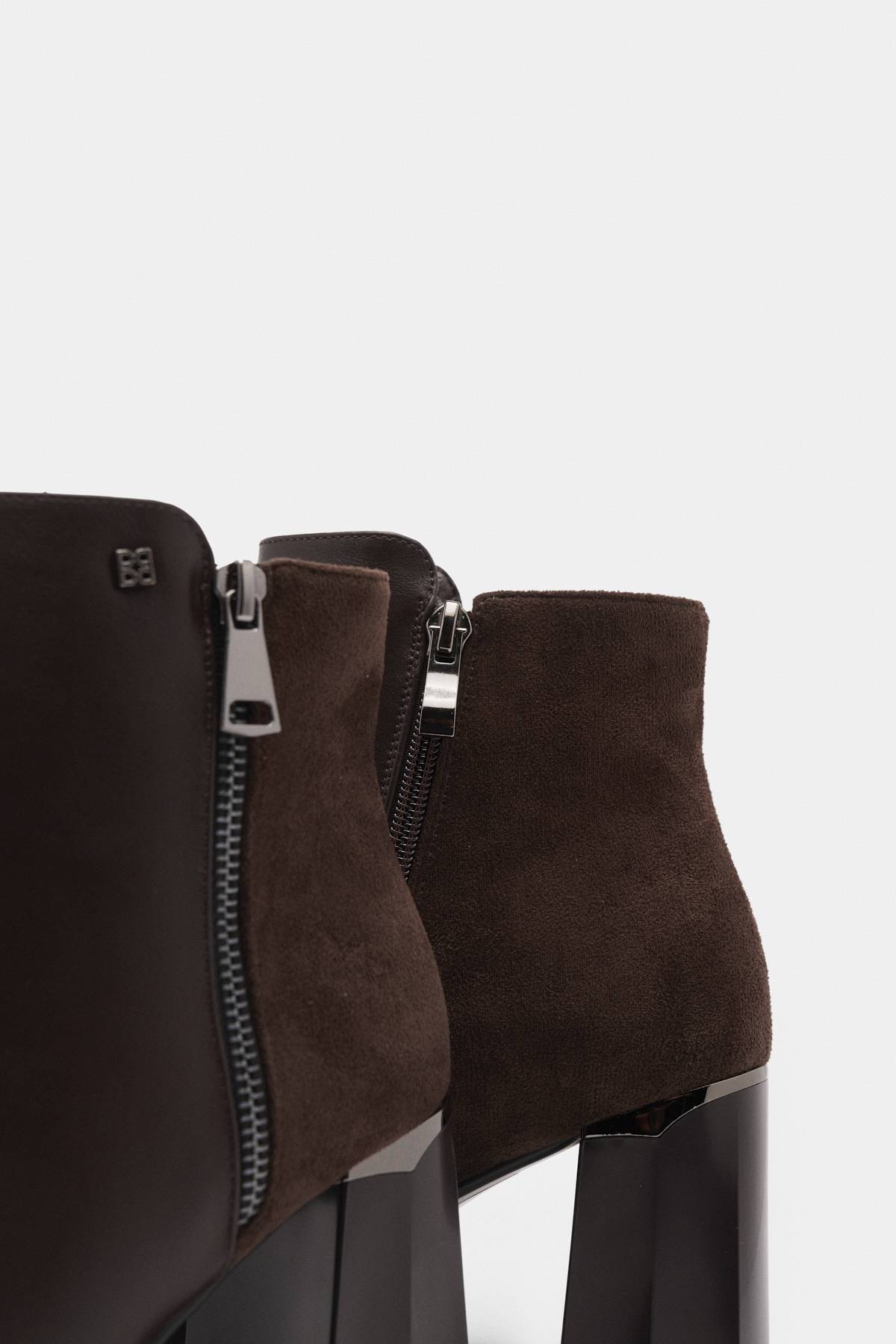 Outfit Botines Taco Cuadrado Para Mujer Tacón Bajo Botas Largas