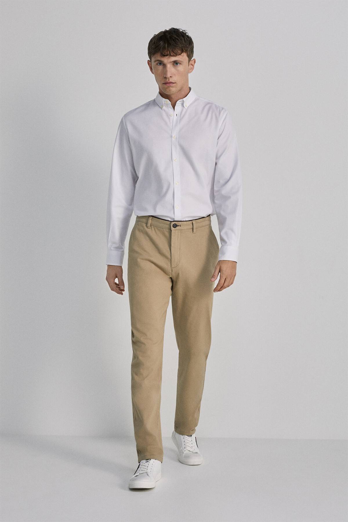 Calça Masculina Chino Basica Em Algodão e Elastano - Privalia