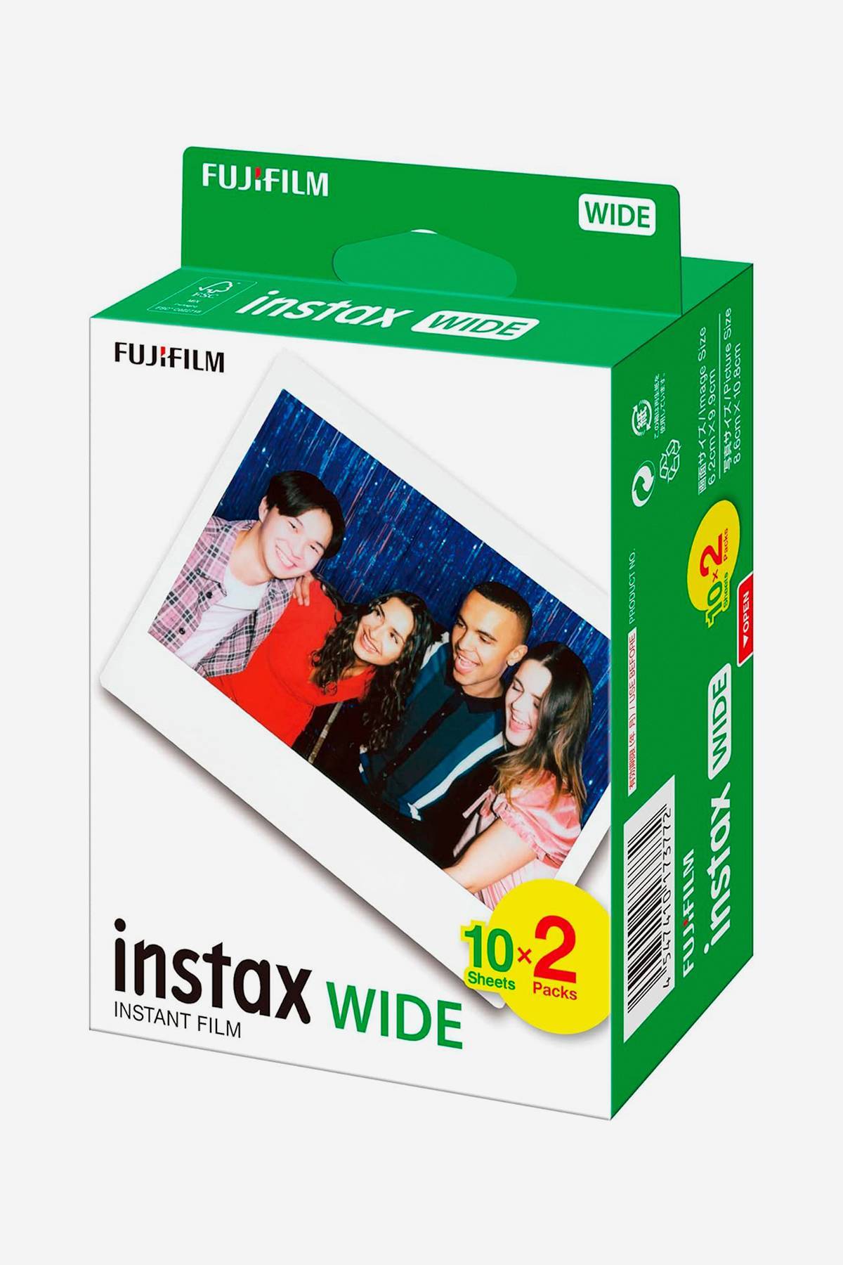 Rollo Fujifilm Instax Wide Marco Blanco 20 Unidades Deprati