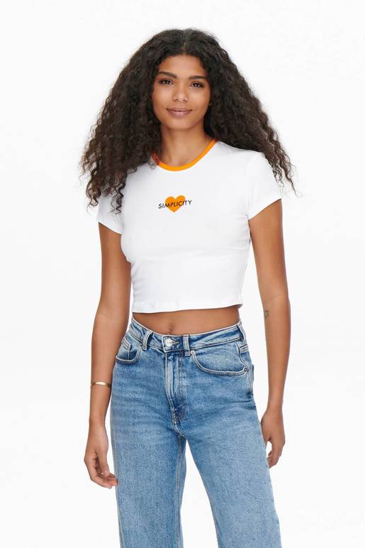 Crop camiseta discount