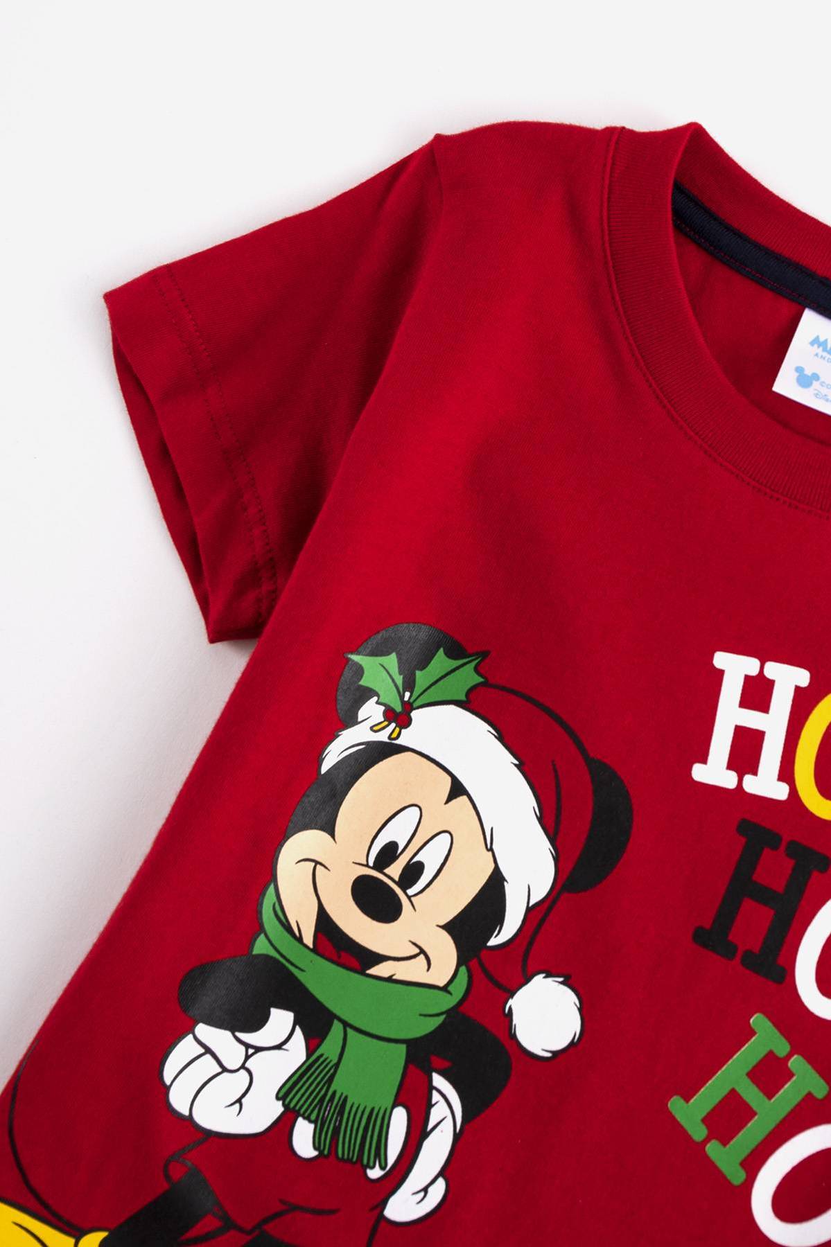 Camiseta estampada Ho Ho Ho Mickey