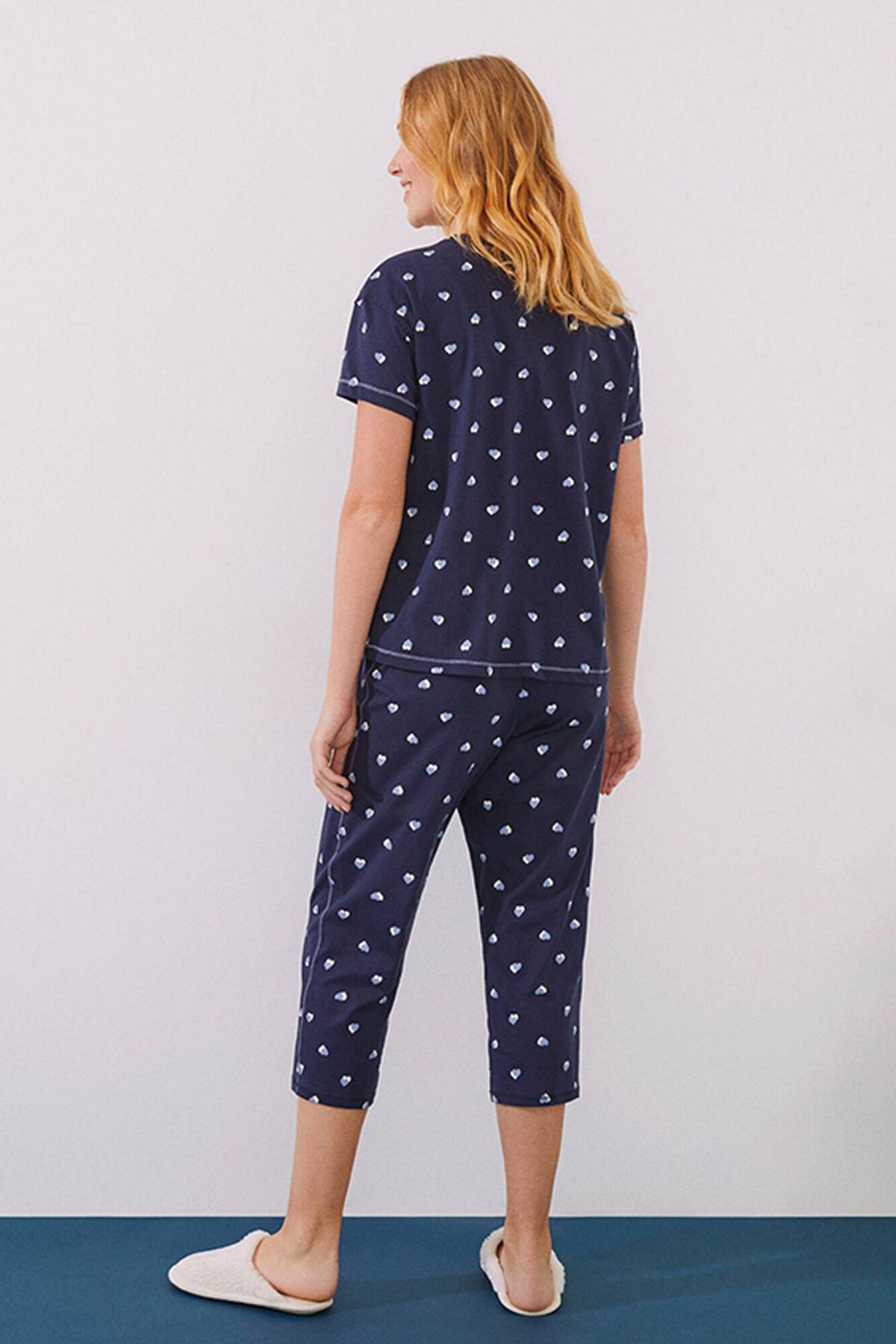 Women'secret Capri Pyjama Mix And Match Weekend Scape - Pigiama Donna Viola, Taglia S - 3