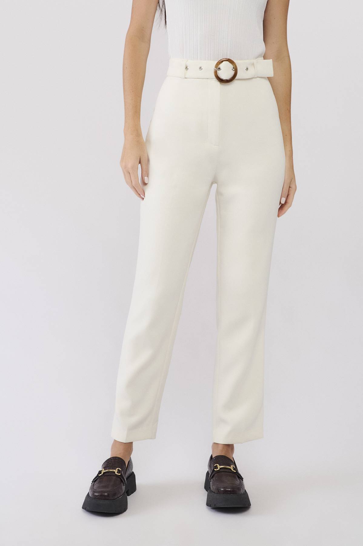 Pantalon Chambray Petersyn Isabella Taille M Bleu - Neuf Avec étiquettes, Coupe Régulière