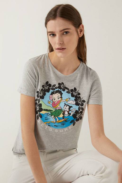 cúbico Virgen huella Camiseta Estampada Betty Boop Springfield | De Prati Tienda Online