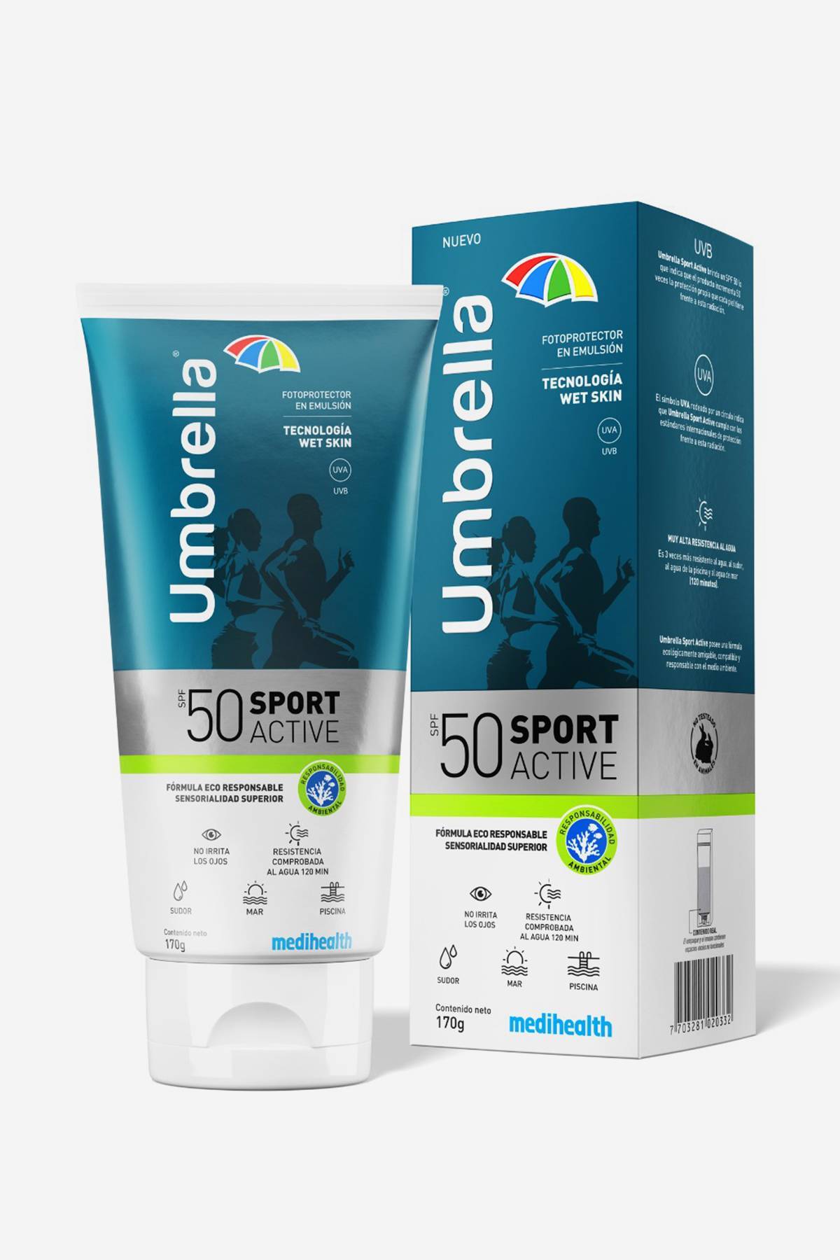 Protector Solar Sport Active SPF 50 Umbrella 170 g De Prati Tienda Online