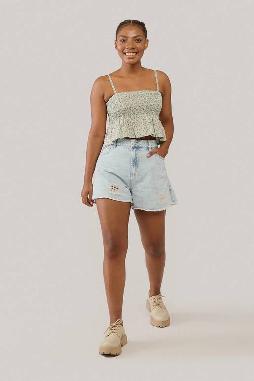 Short con roturas sale