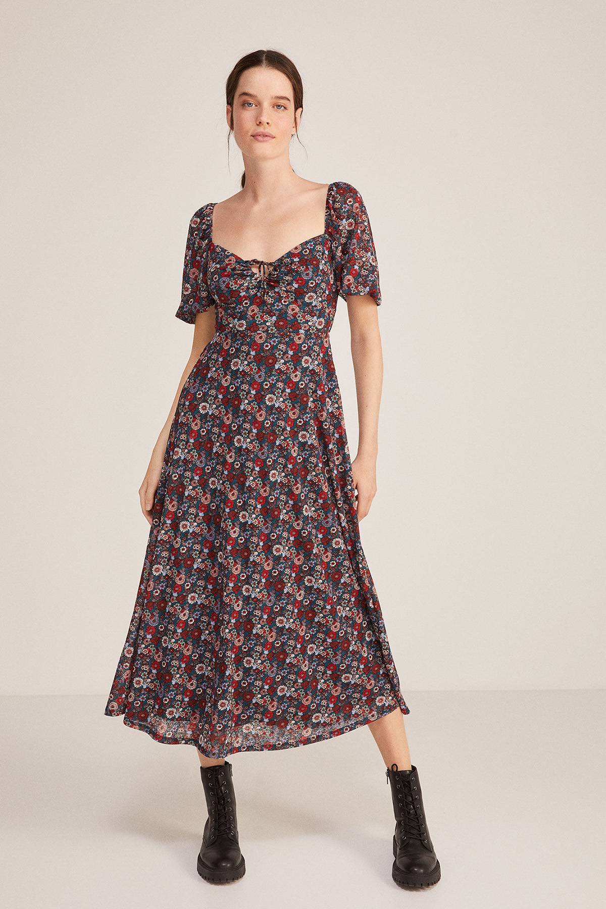 Cream CRLACI LONG DRESS - Vestito casual - ocean cavern/blu