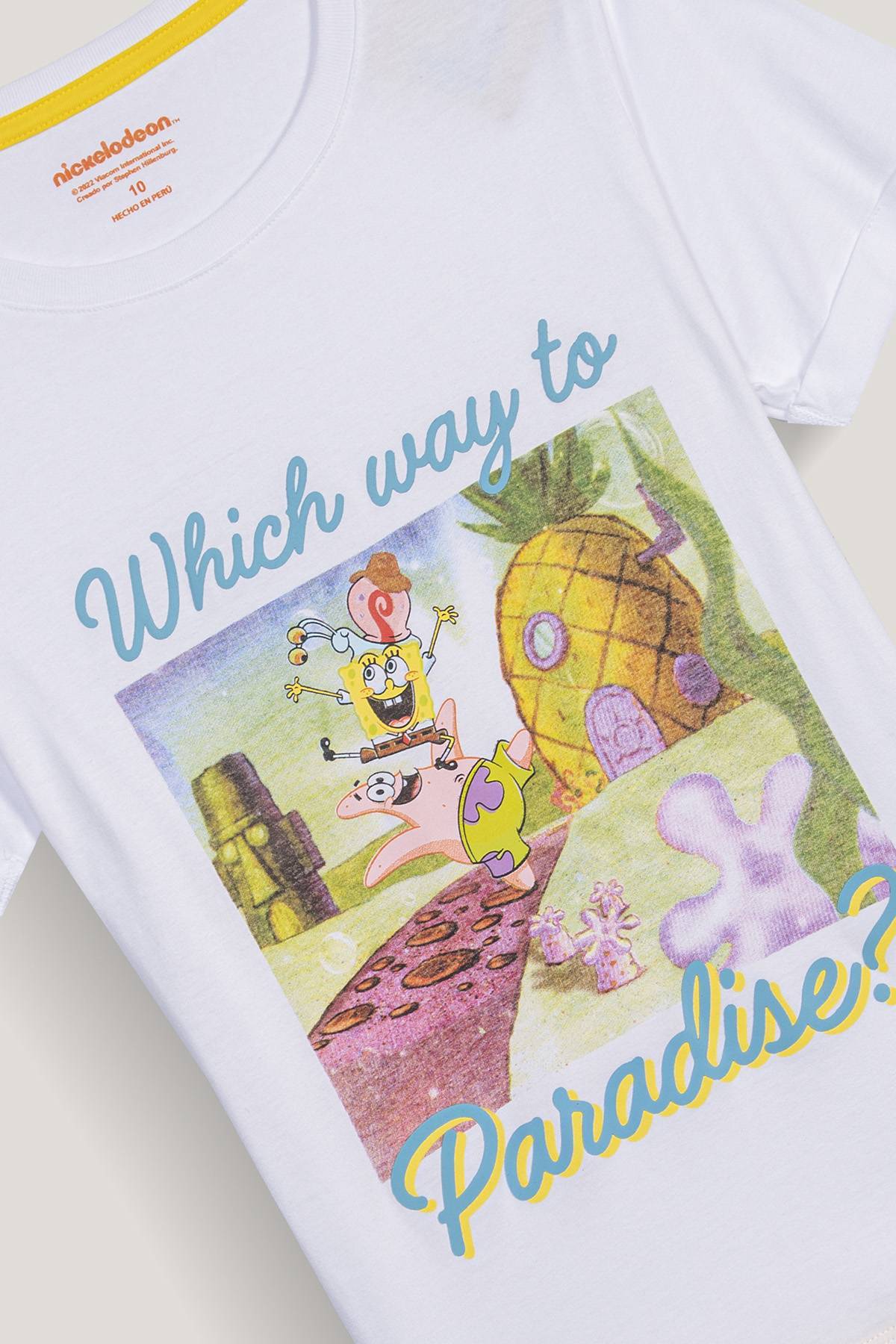 Comprar Camiseta Bob Esponja Amarilla En Tu Tienda De