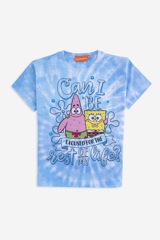 Camiseta tie dye estampado Bob Esponja De Prati Tienda Online