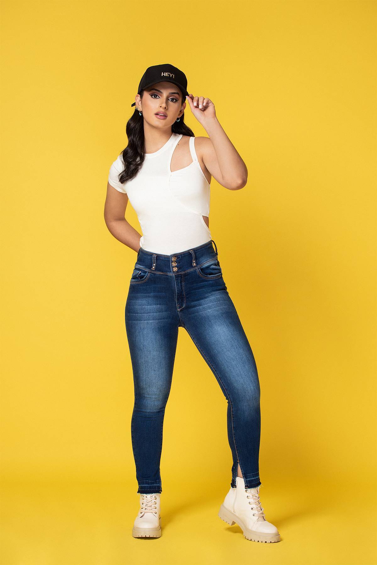 Jeans Skinny con Lavados No More Jeans De Prati Tienda Online