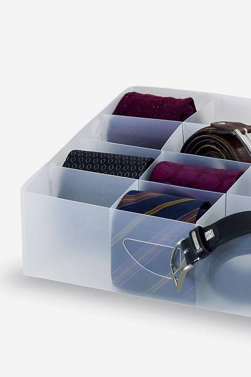 Organizador de cajón para corbatas Domo Pak Living 30 cm x 30 cm x 8 cm | De Prati Tienda Online
