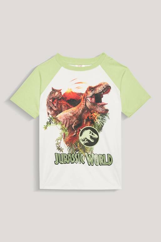 Lot De 2 Maillots De Corps Jurassic World Garçons - 100% Coton, Gris, Imprimé Dinosaure, Taille Enfant - 4