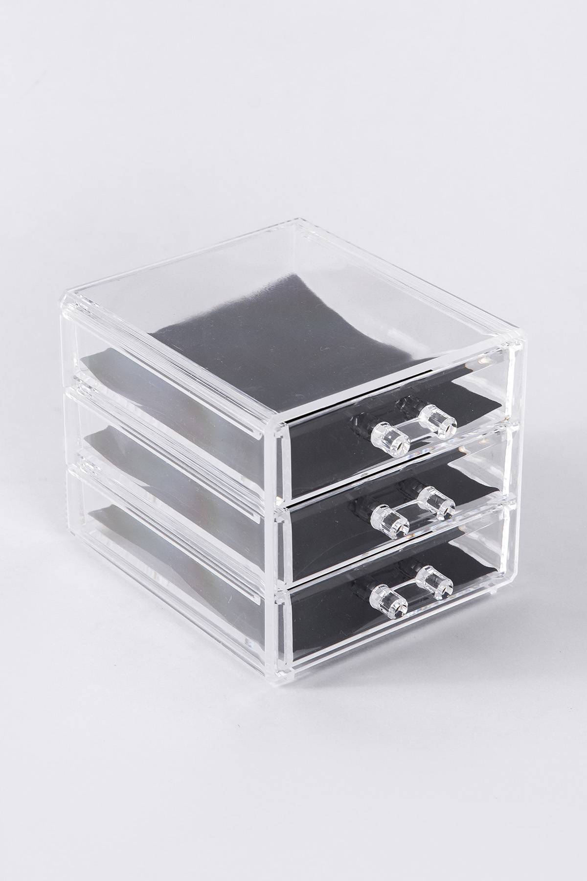 ORGANIZADOR JOYAS 3 CAJONES 12X15X11 CM ACRILI — Deco Hogar