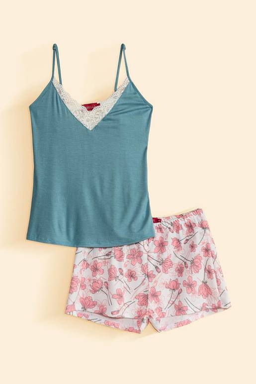 Pijama blusa y online short