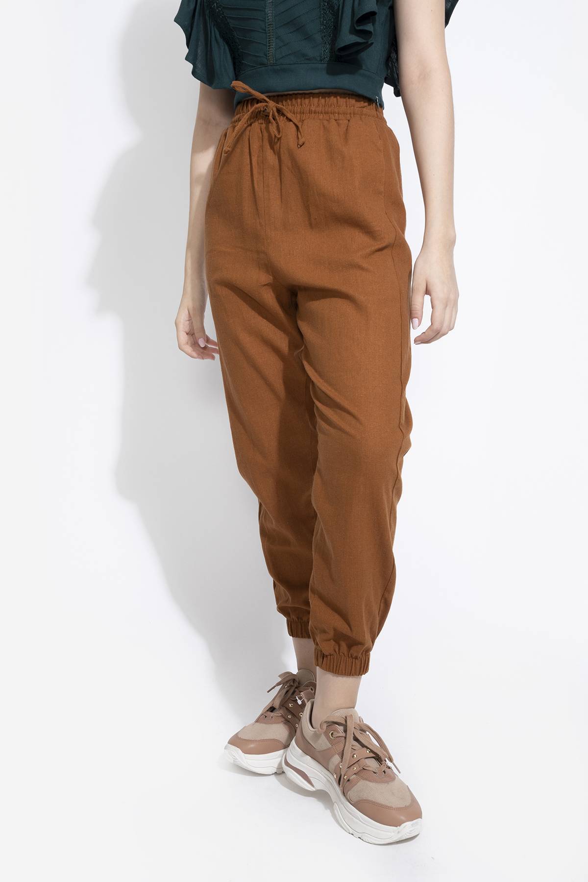 Pantalon discount terracota mujer