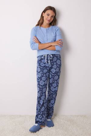 Pijama largo en tejido polar de Harry Potter - Lencería Tentación