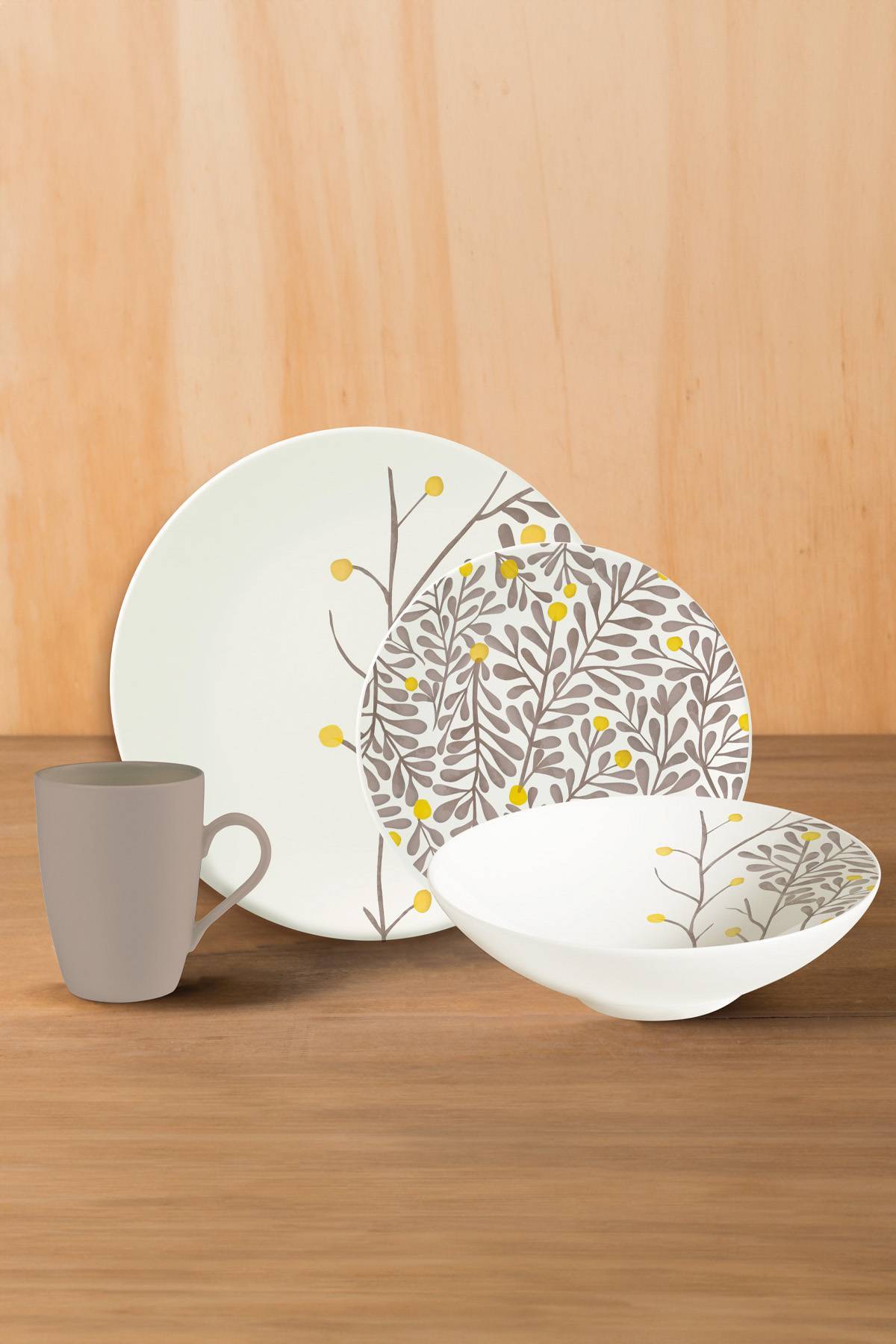 Set de Vajilla de Ceramica Vergel Corona X16 De Prati Tienda Online