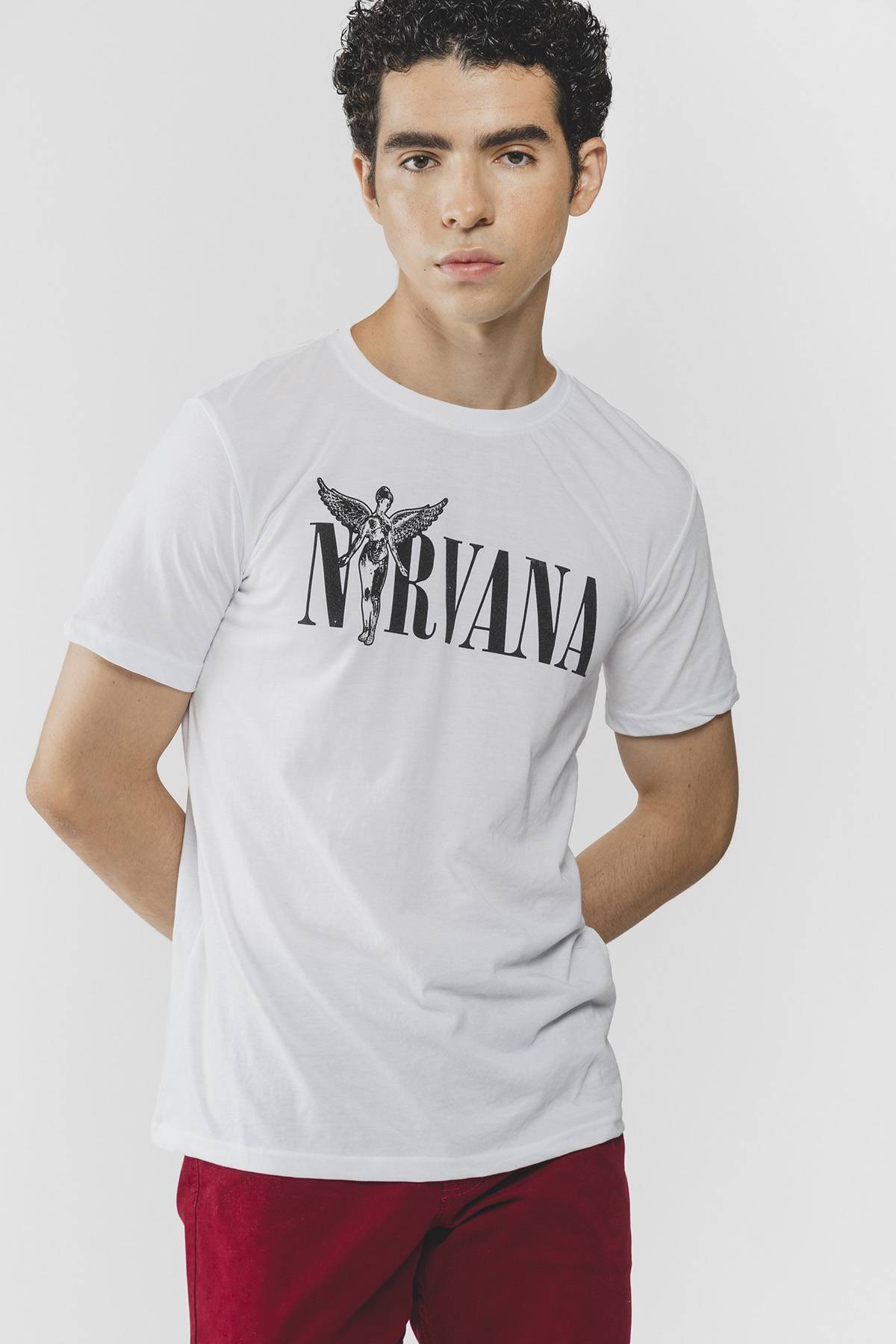 Camiseta discount nirvana blanca