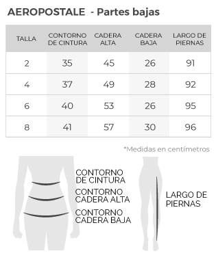 Jeans de tiro alto Aeropostale | De Prati Tienda Online