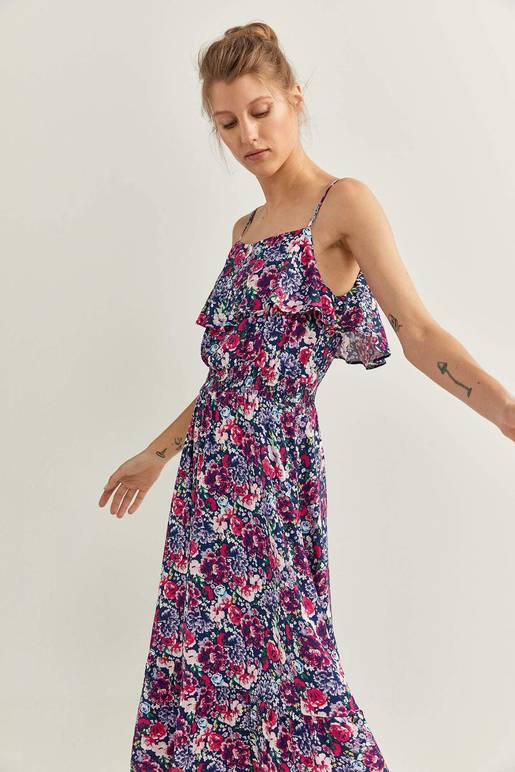 Vestido Midi Estampado, Vestidos para mujer, Springfield-MX