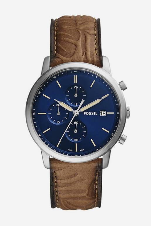 Fossil Reloj para hombre, con correa de acero inoxidable o cuero,  cronógrafo o reloj analógico