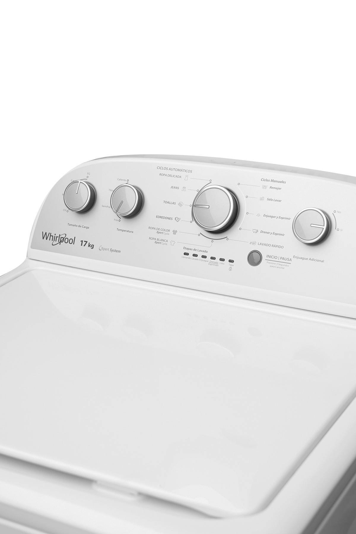 al revés Joseph Banks Consultar Lavadora Carga Superior Whirlpool Blanca 17 Kg 7MWTW1700EM | De Prati  Tienda Online