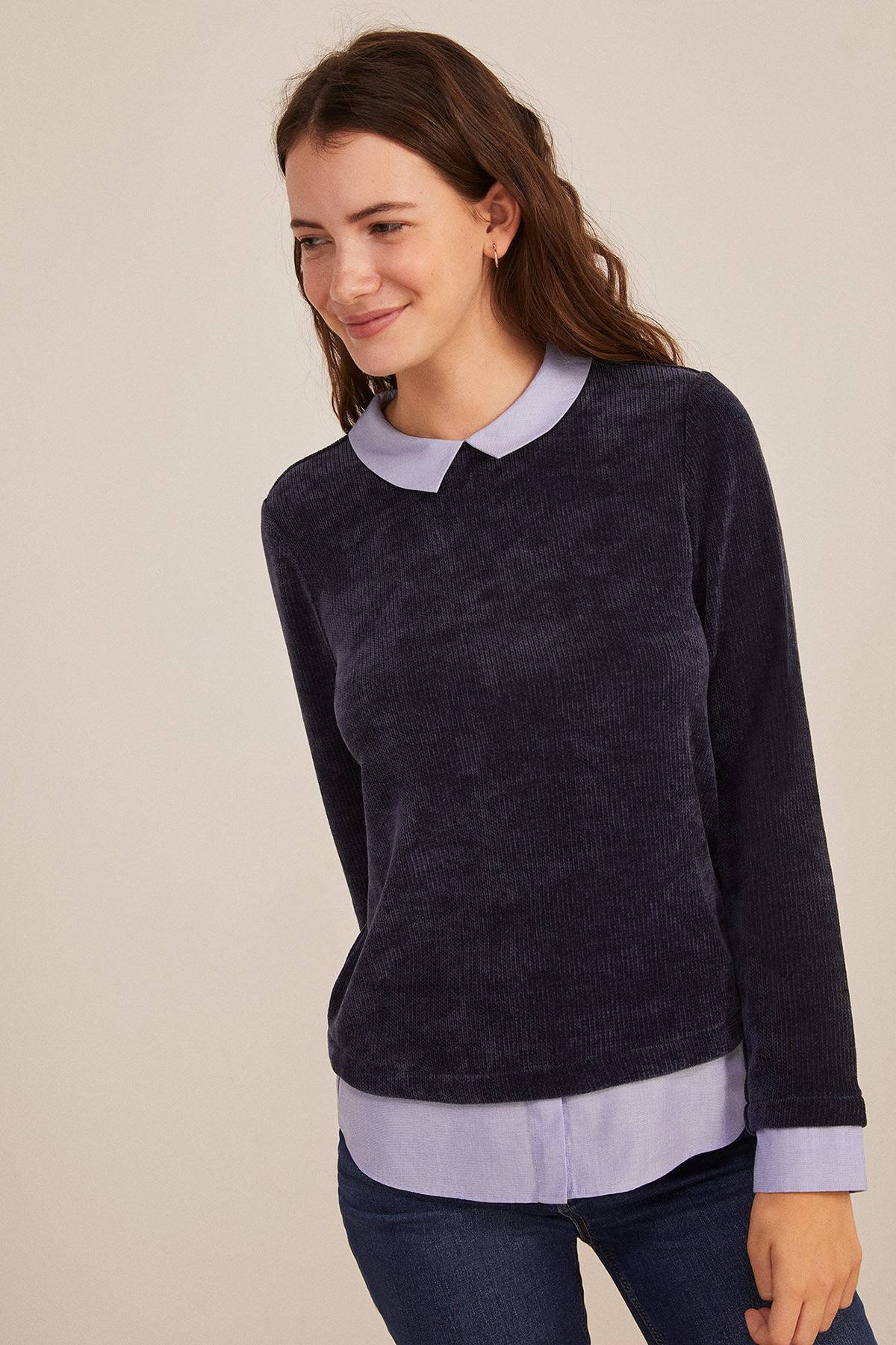 Sweater Cuello Camisa Springfield | De Prati Tienda Online