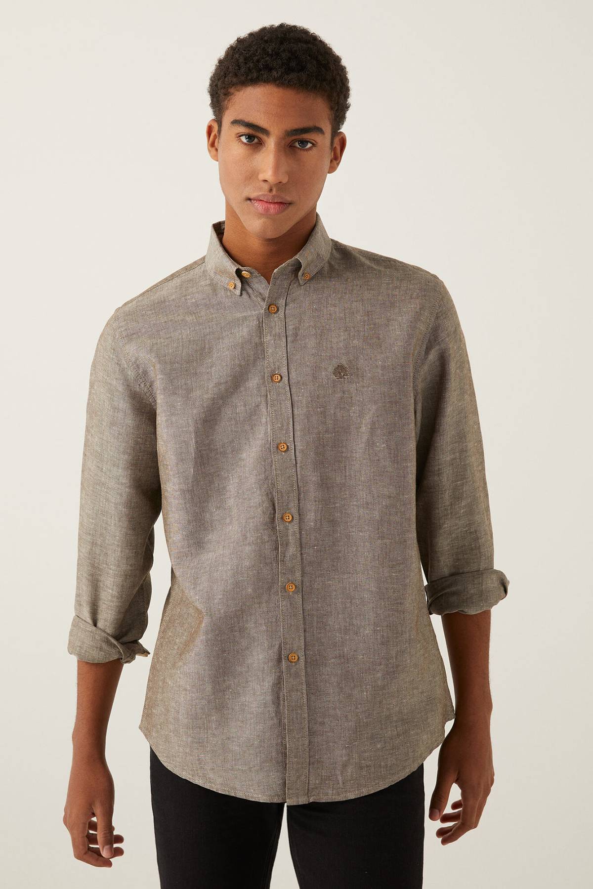 Springfield camisa lino hombre hot sale