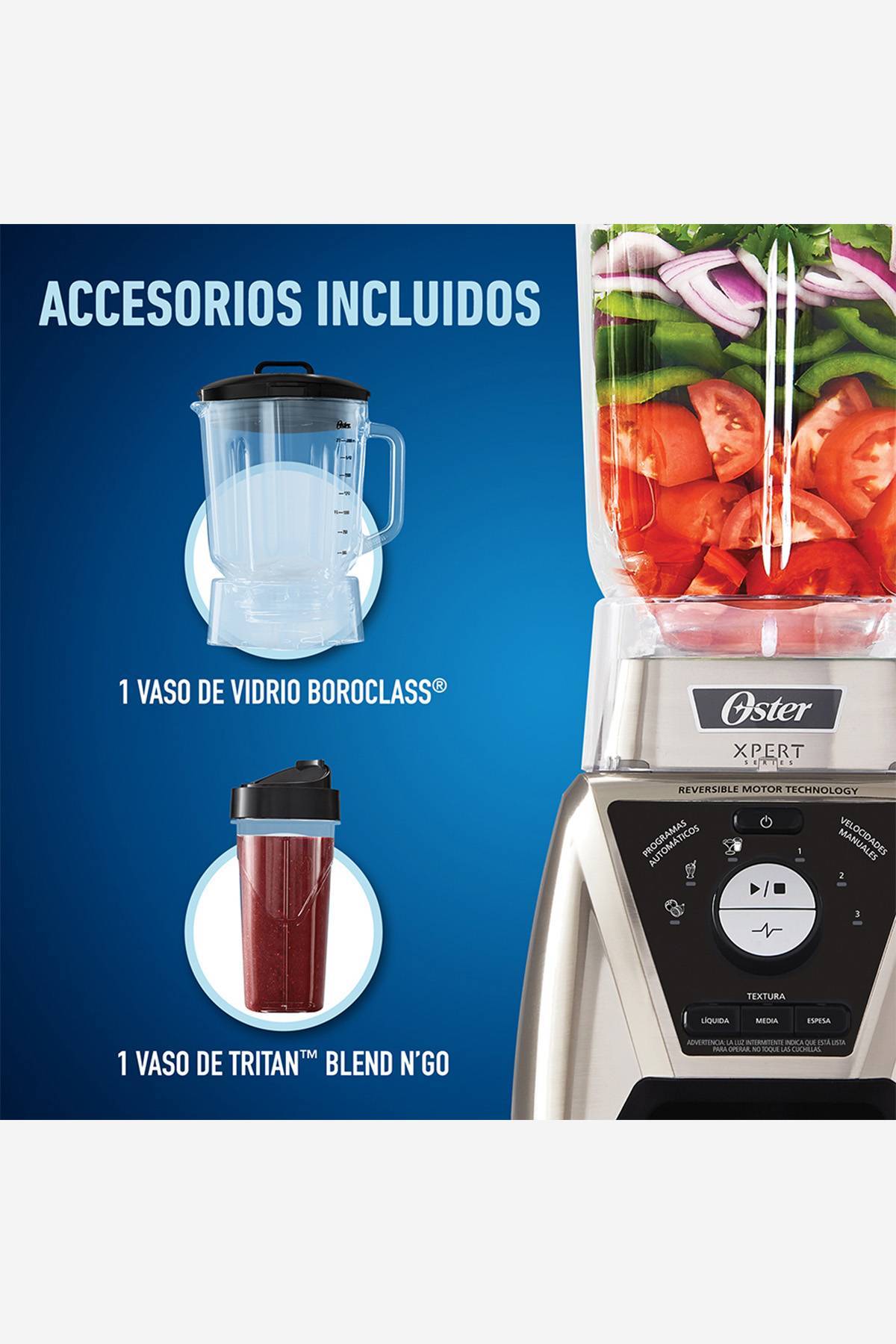 Oster Reversible Licuadora Oster Xpert Series Con Vaso Tritan Y