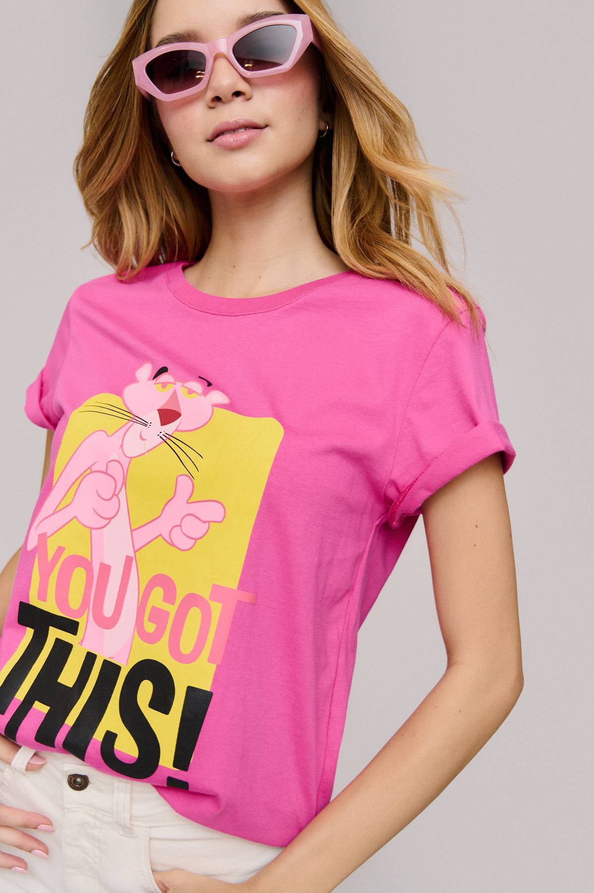 Camiseta Estampada Pantera Rosa | Deprati Tienda Online