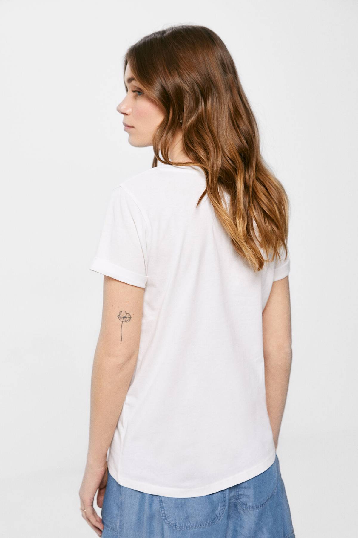 Springfield Frqs Maglietta Love Donna, Bianco Standard, S