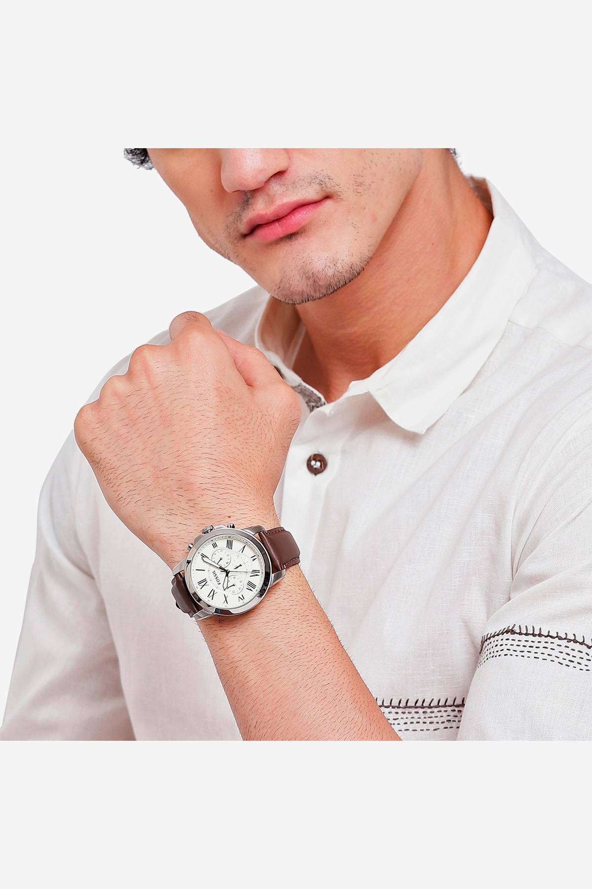 Reloj Hombre Fossil Grant Piel