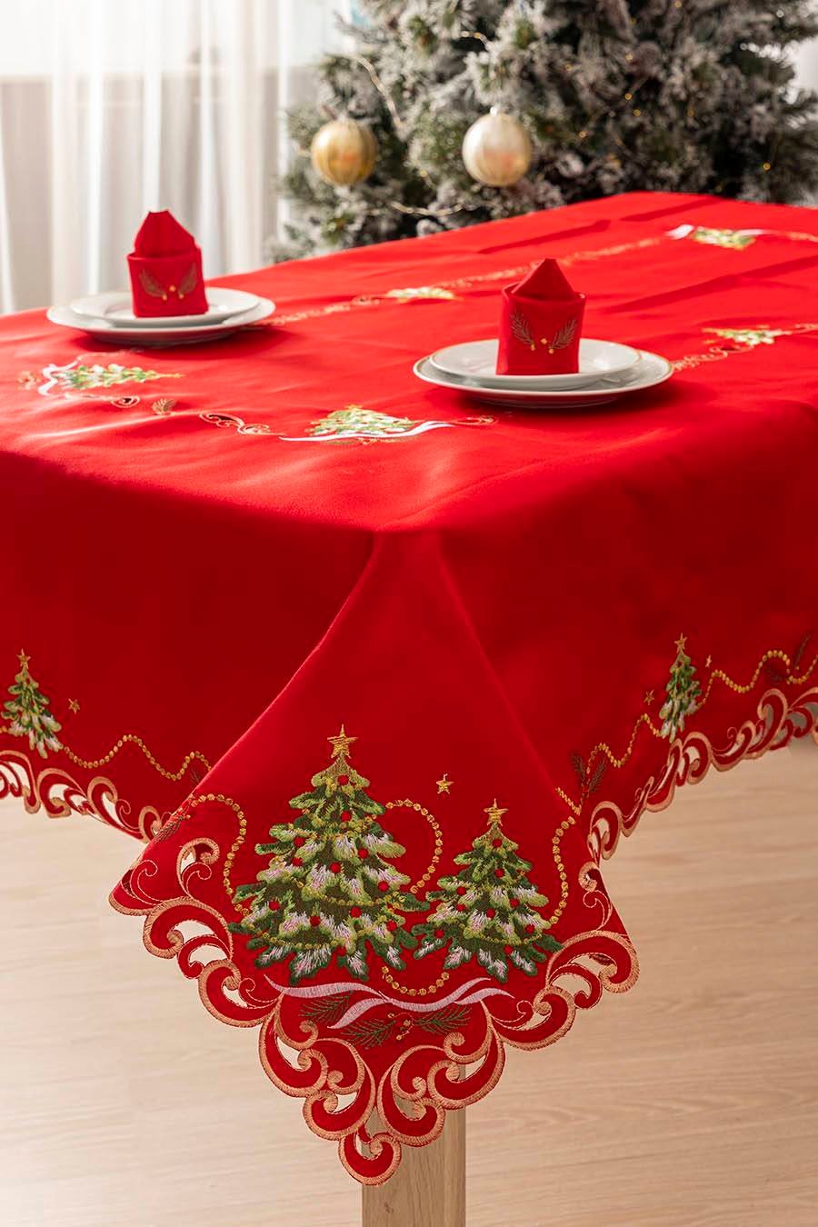 Mantel Navideño De Lúrex Brillante