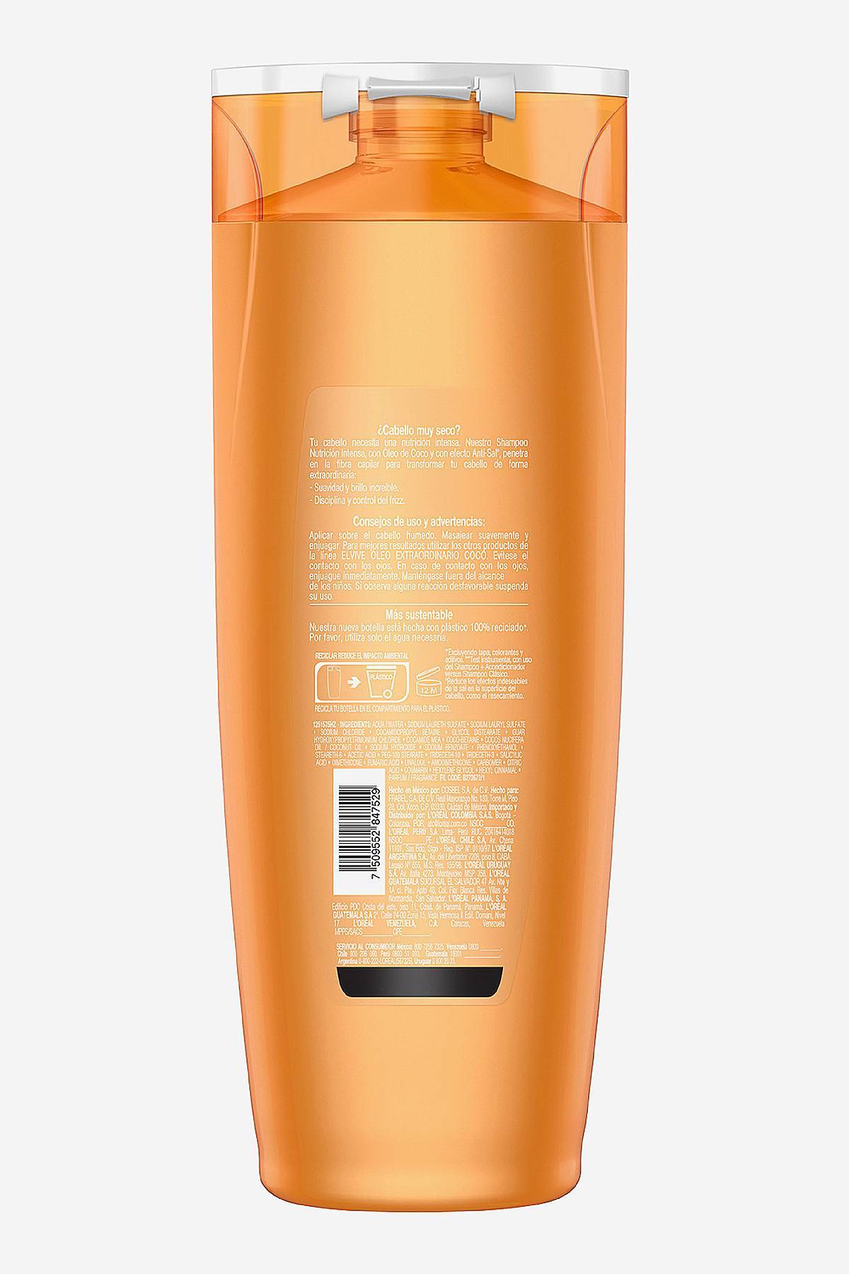Shampoo Elvive Óleo Extra Coco L'Oréal Paris 370 ml De Prati Tienda