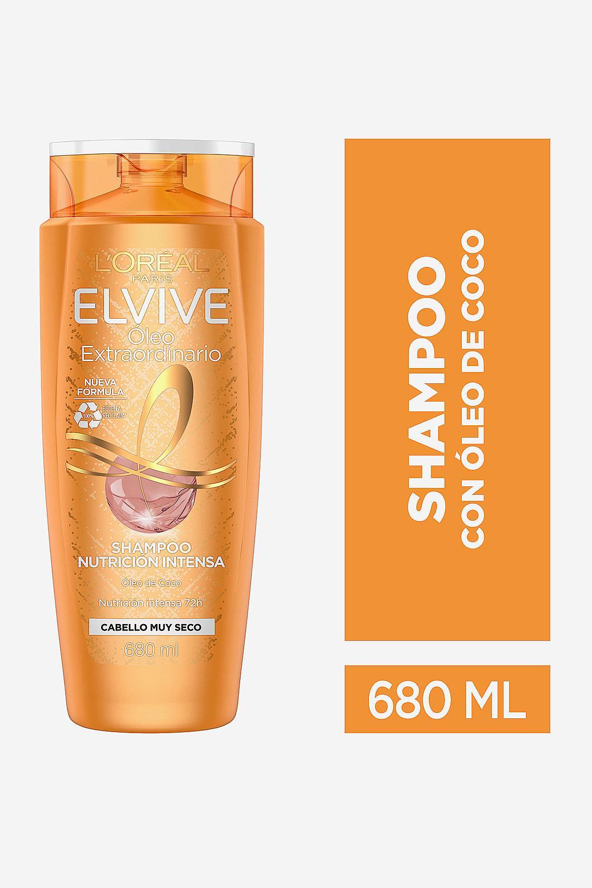 Shampoo Elvive Óleo Extra Coco L'Oréal Paris 680 ml De Prati Tienda