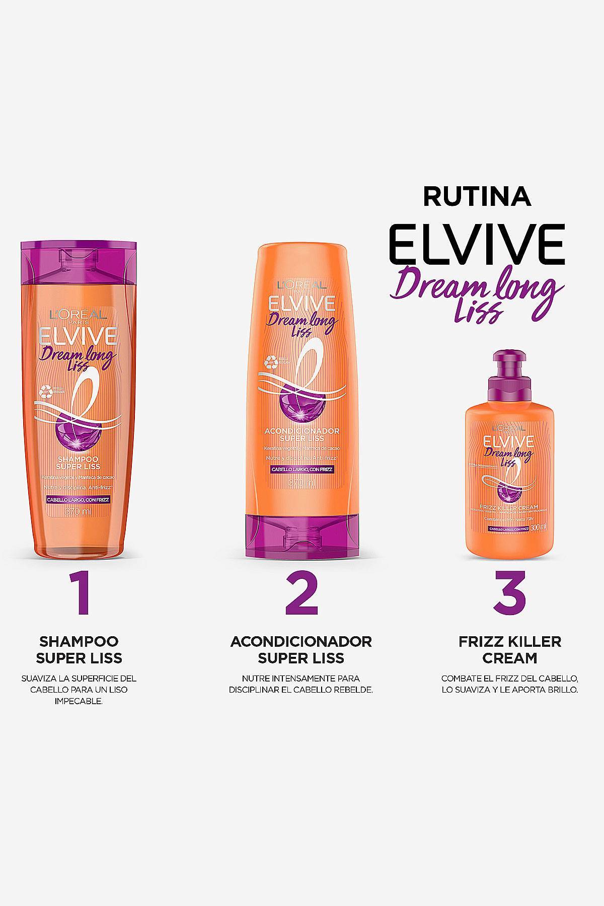 Shampoo Elvive Dream Long Liss L'Oréal Paris 370 ml De Prati Tienda