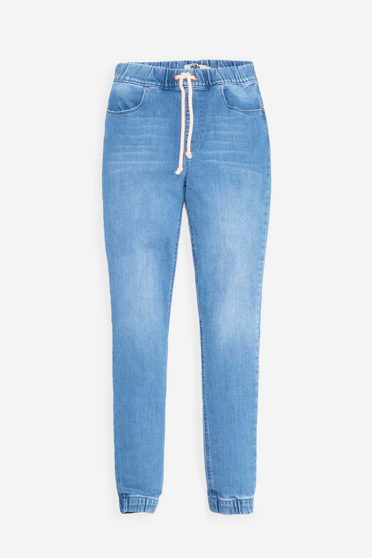 Jeans con el stico en ruedos H O Trybu De Prati Tienda Online