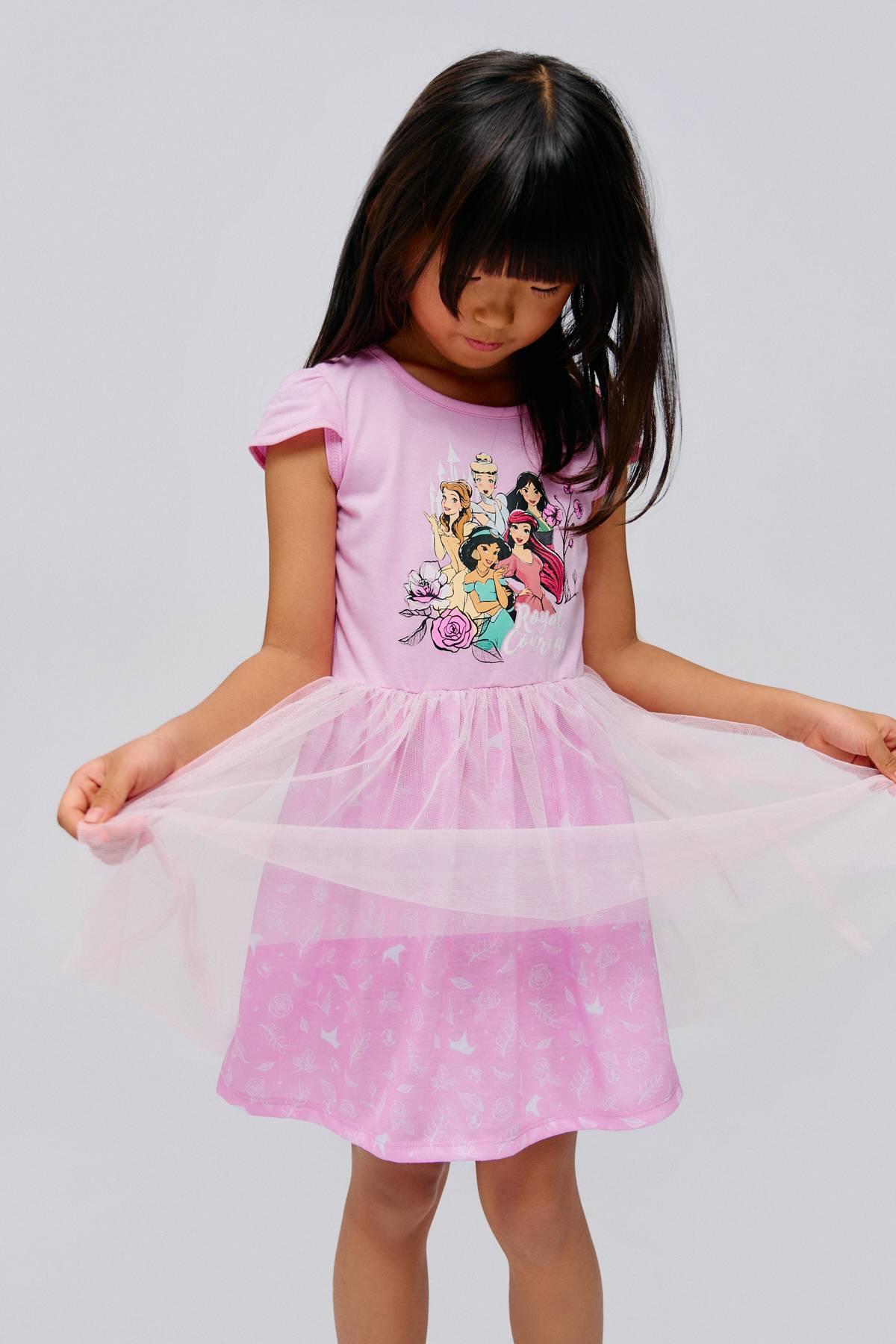 Vestido de Tul con Estampado Princesas De Prati Tienda Online