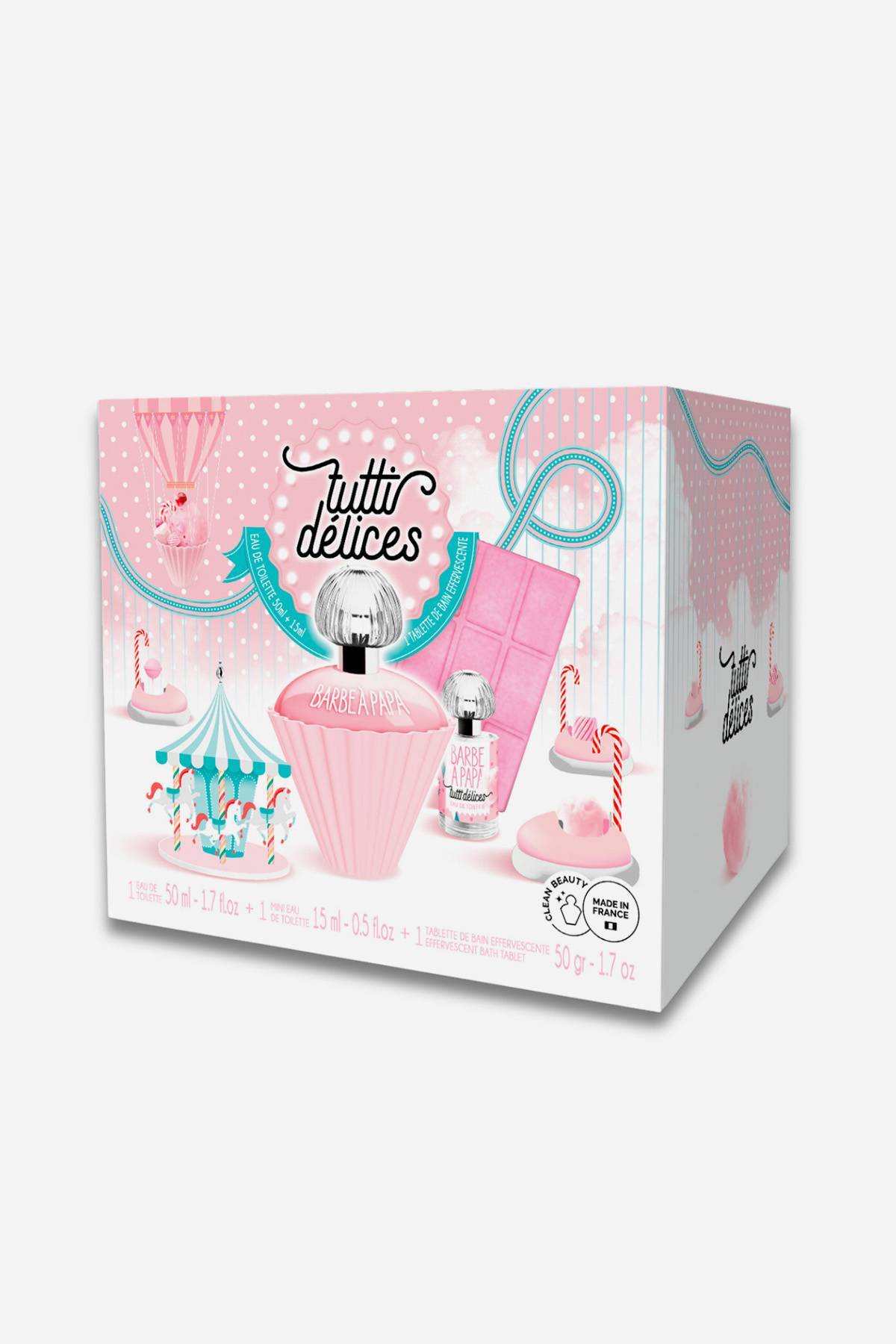 Lot De 2 Eaux De Toilette TUTTI Délices Barbe à Papa 50 Ml - Parfum Doux, Longue Durée, Neuf