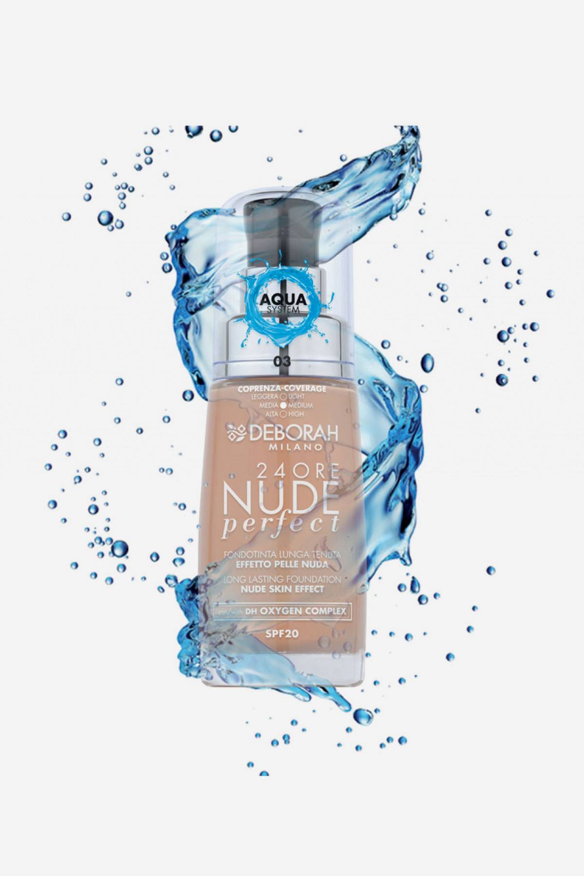 Base Líquida 24 Ore Perfect Nude Deborah #03 Sand | Deprati Tienda Online