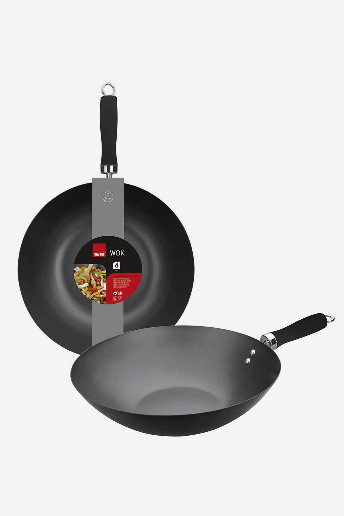 IBILI - Poêle Pour Châtaignes Moka, 26 Cm, Acier, Antiadhésif