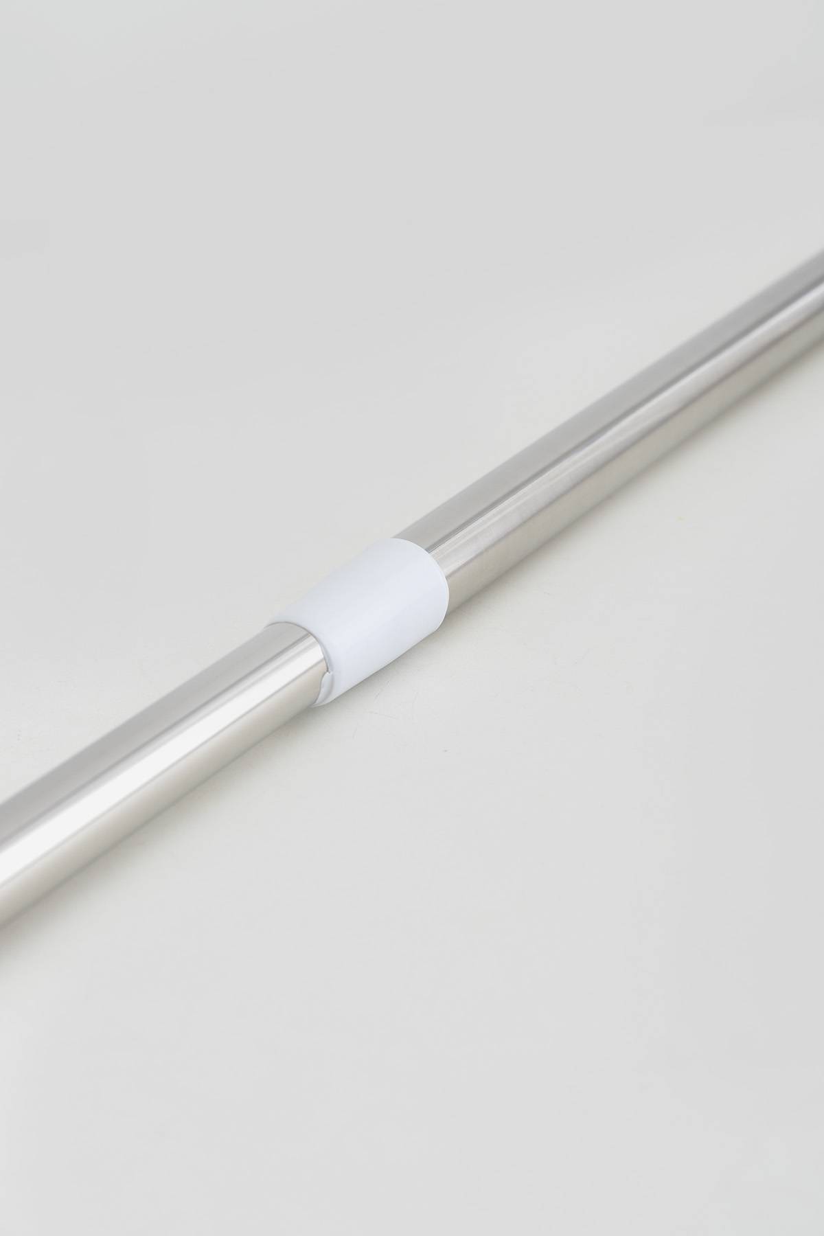 Riel Para Cortinas De Acero Inoxidable - Barra Para Cortinas De Tiras De 1 Metro