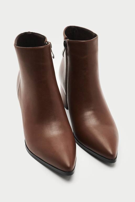 Deprati Botas Con Taco Cuadrado Tacon Cuadrado Botines De Mujer