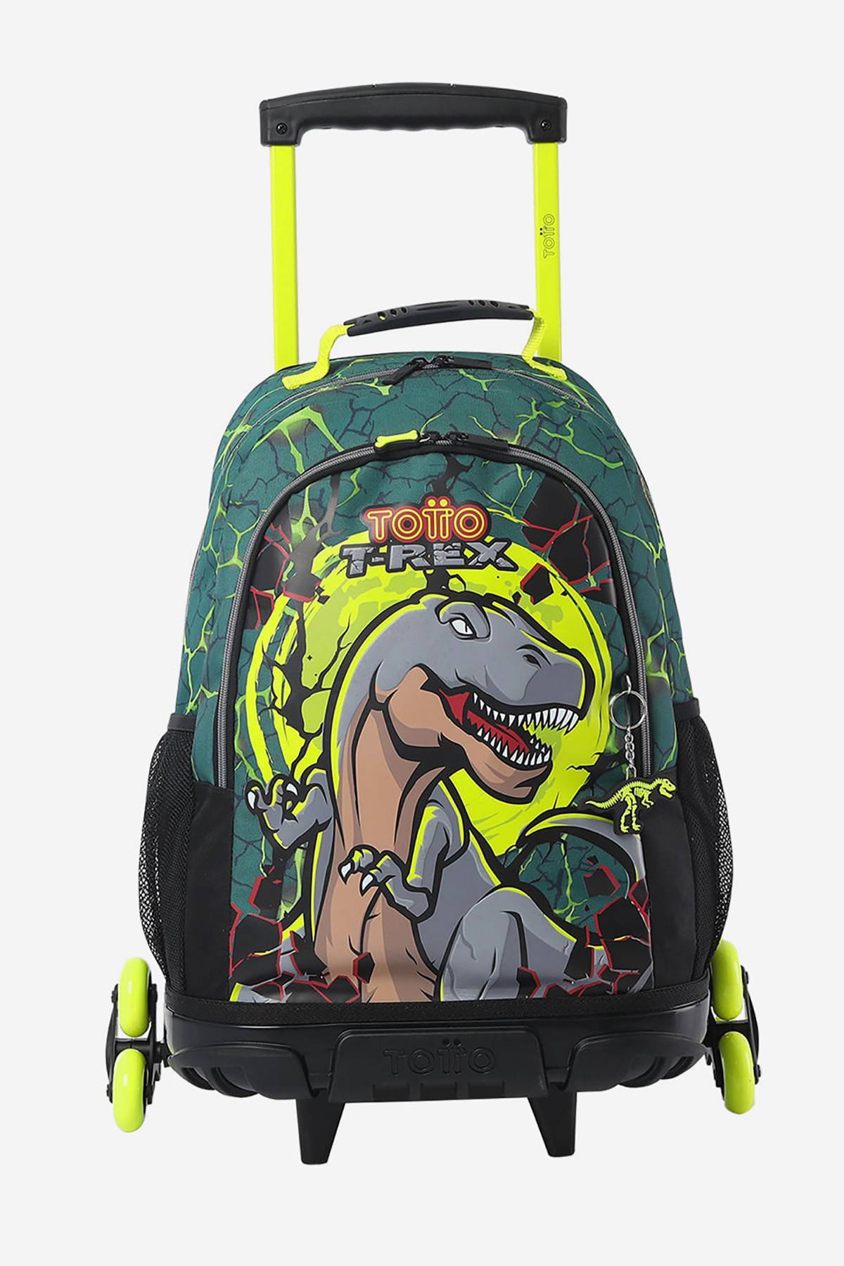 Mochila Escolar con Ruedas Saurus Totto | Deprati Tienda Online