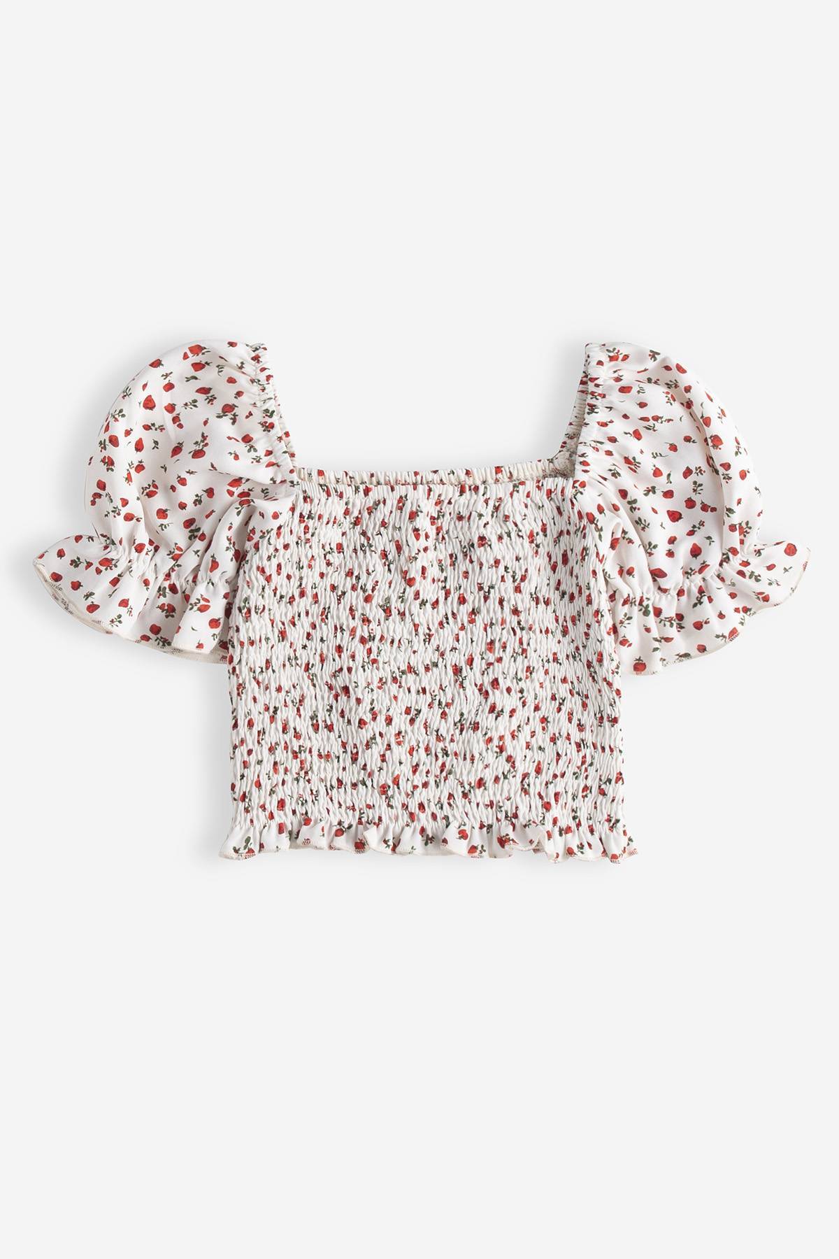 Blusa con nido de abeja Little Kiddo