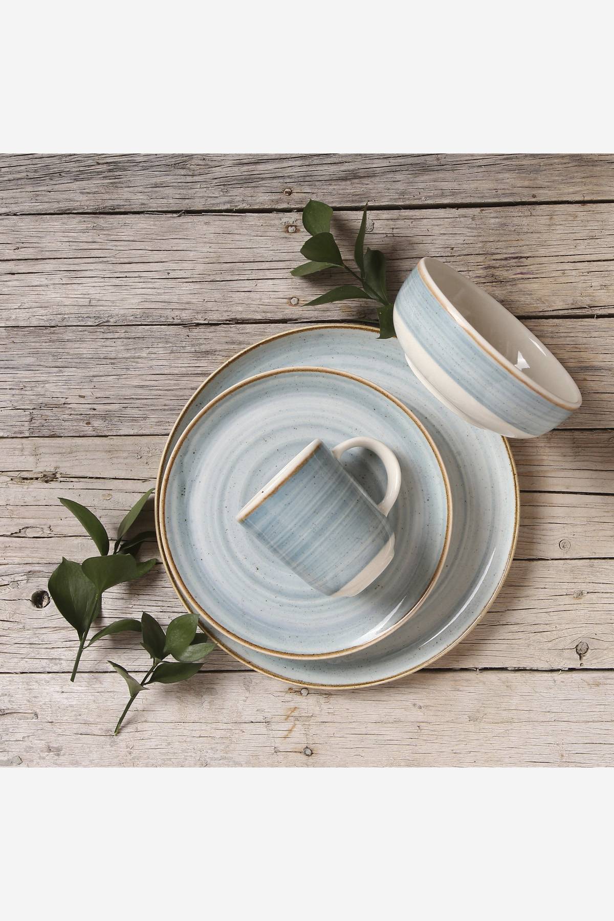 Set de Vajilla de Cerámica Corona x16