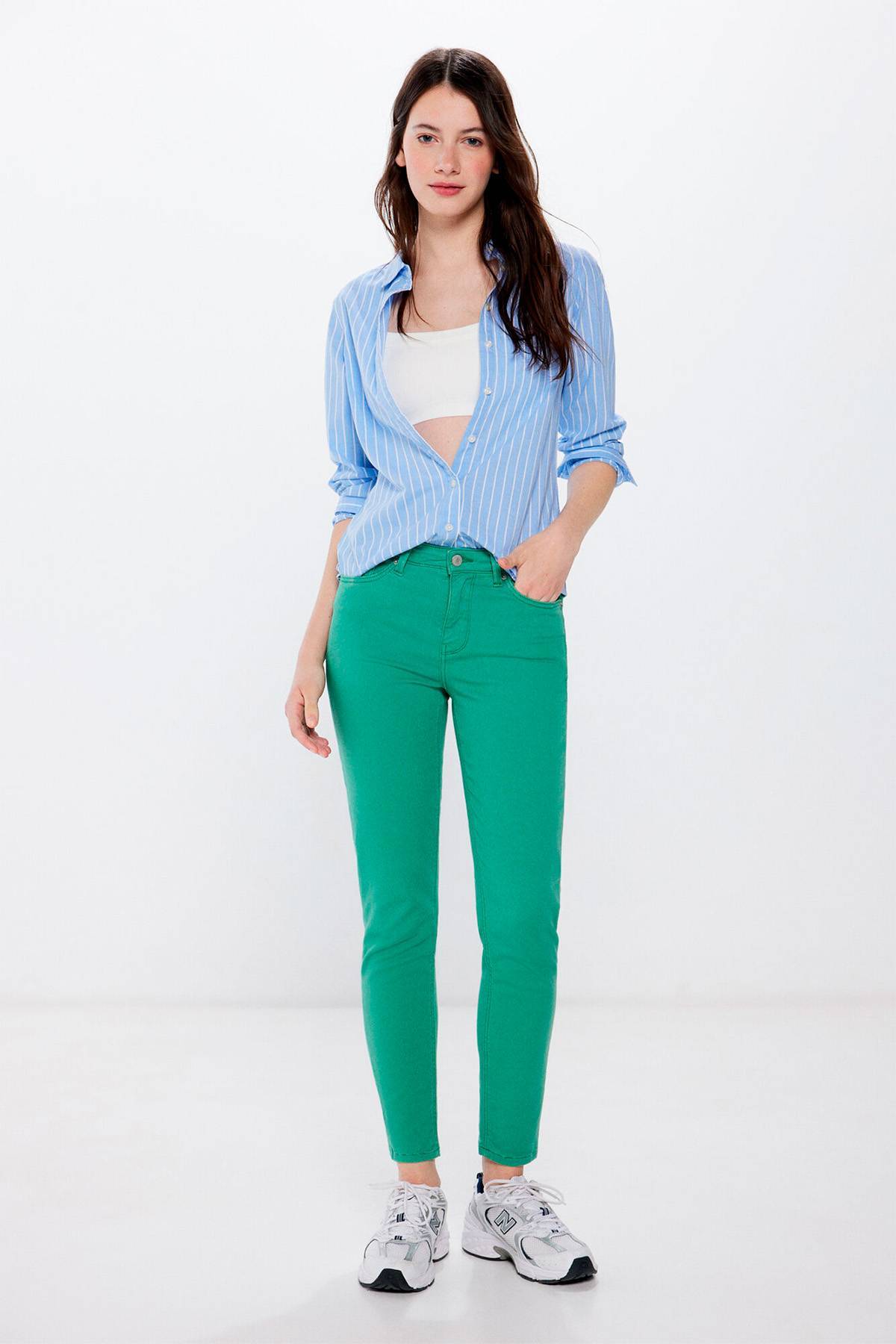 Crop Jeans Slim Springfield | Deprati Tienda Online