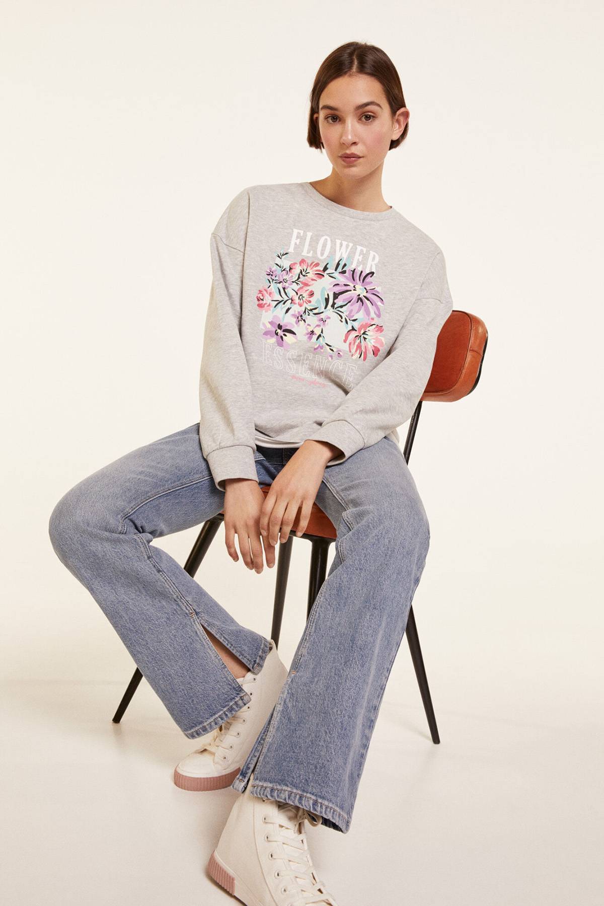 SPRINGFIELD Women's 4.t.a. Sudadera Urban Boho Guitar Sweatshirt